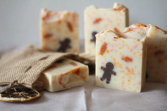 Săpun natural Sweet Ginger cu ghimbir, portocală și scorțișoară